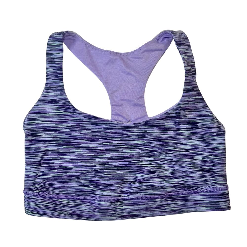 Lululemon 50 Rep Bra 6 Magnum Space Dye Purple Racerback Yoga Pilates Rare Luon